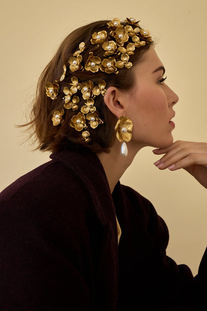 Eden Floral Pearl Clip Set of 2-Clip