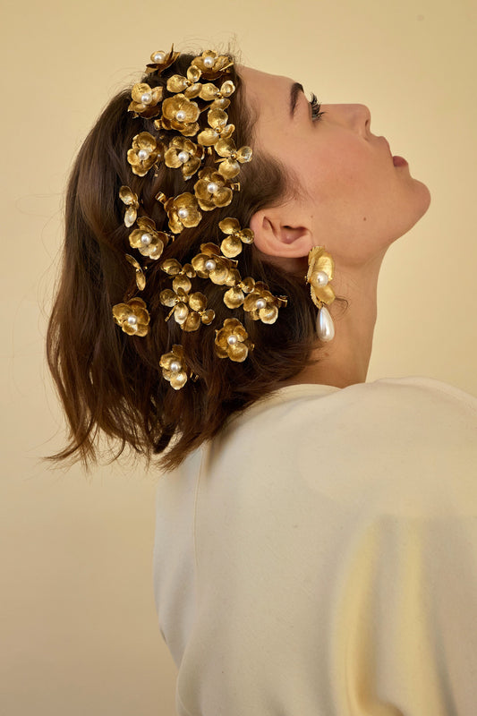 Eden Floral Pearl Clip Set of 2-Clip