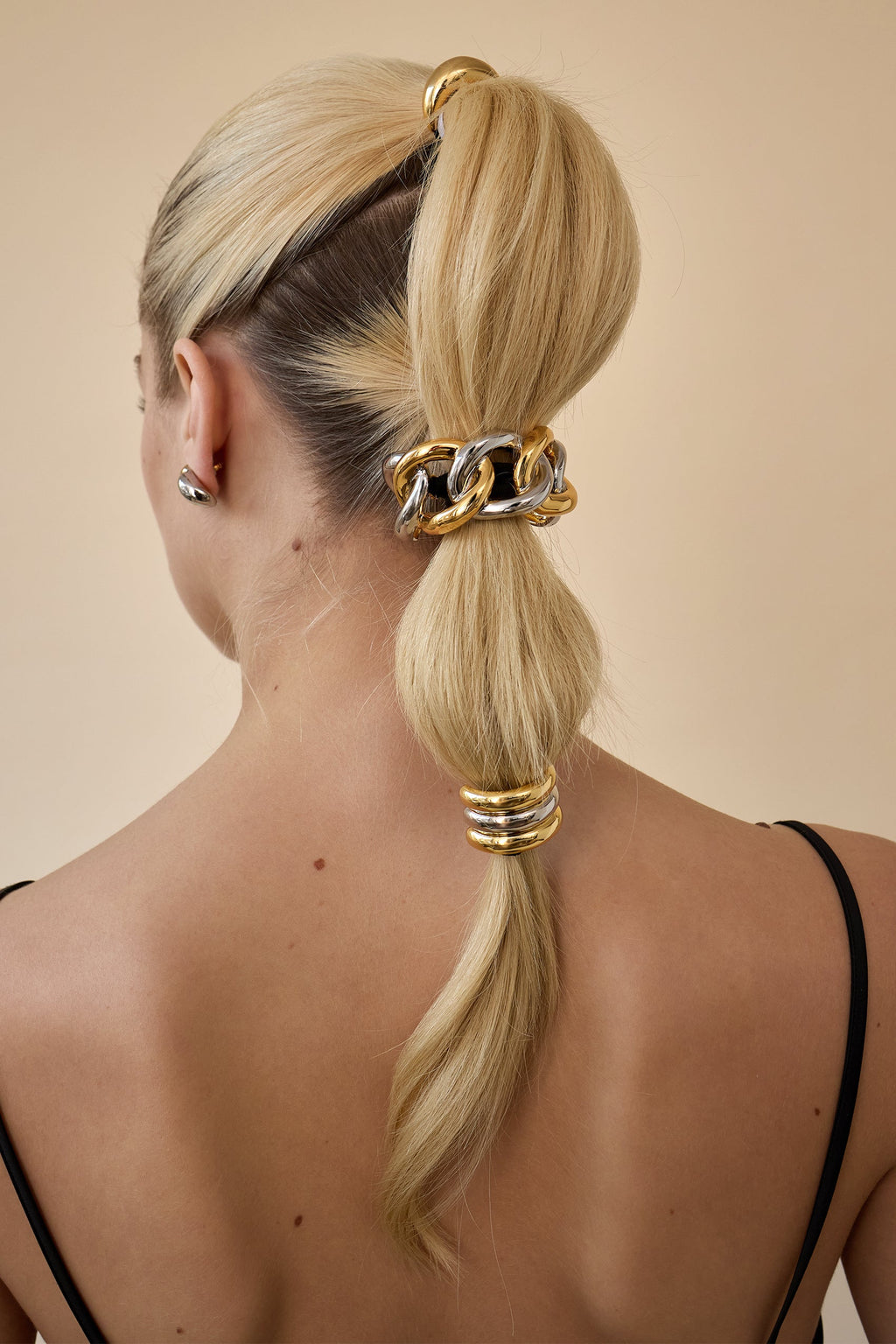 Mixed Metal Elena Chain Pony Cuff  GEMMACHIC