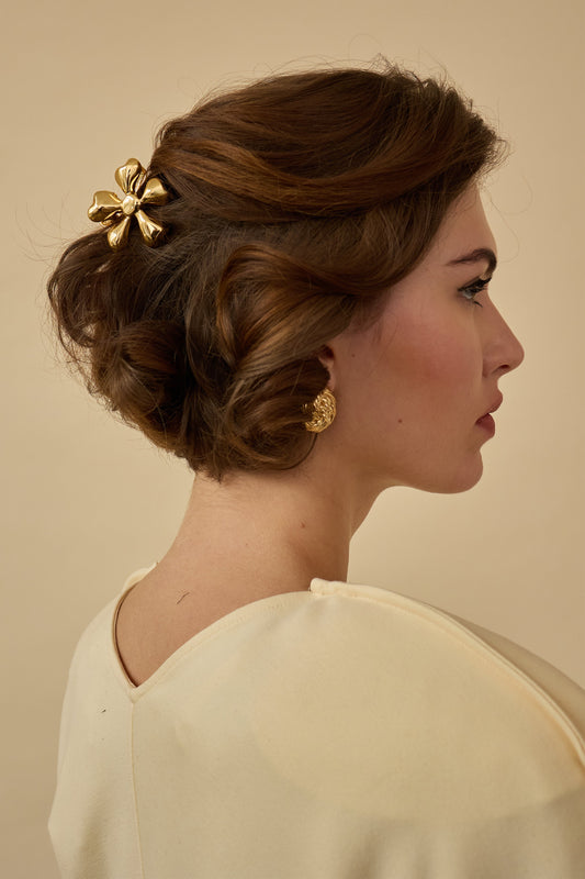 Glossy Daisy Mini Claw Clip-Claw Clip