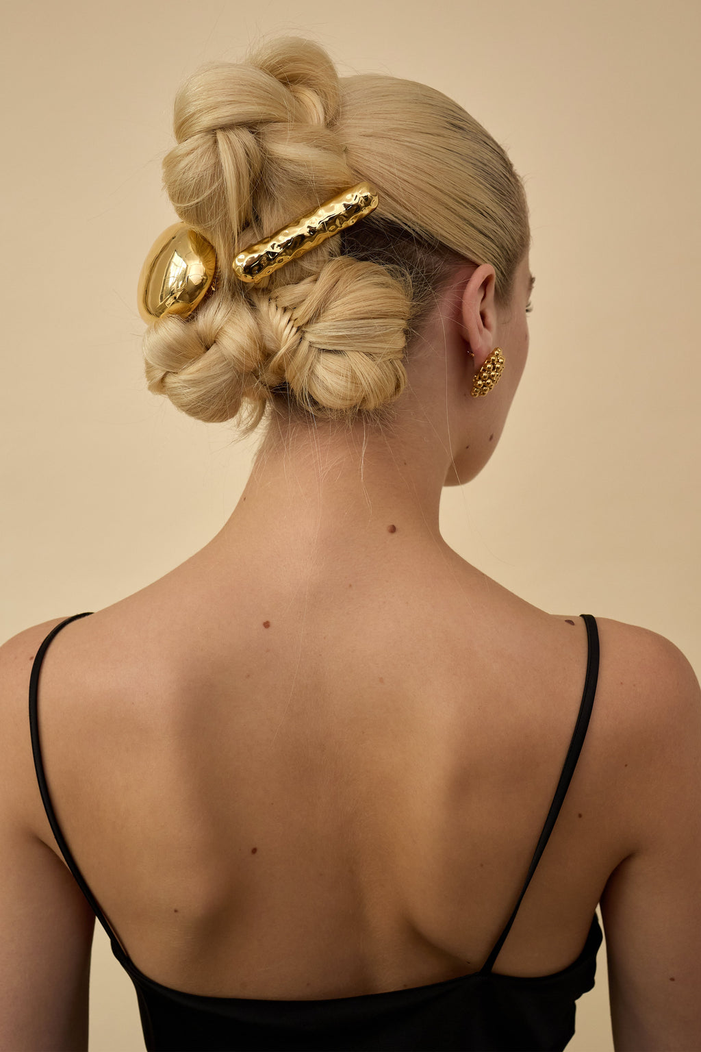 Hammered Bar Barrette  GEMMACHIC