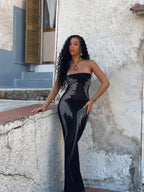 KATHIE MAXI DRESS BLACK  Gemma Chic
