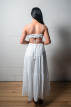 Rochelle Midi Dress - White  GEMMACHIC