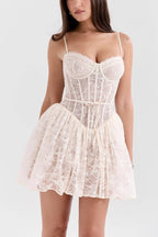 LOUISA_Vintage_Cream_Lace_Mini_Dress_5