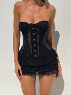 LUCIE MINI DRESS BLACK  Gemma Chic