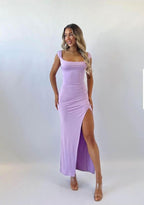 Laurelle Bodycon Midaxi Dress | Lilac  GEMMACHIC