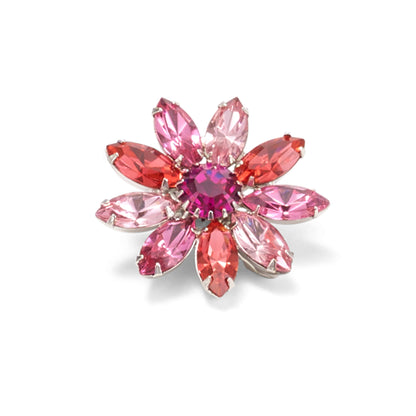 Zuri Crystal Flower Clip