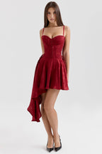 LOLA Pink Jacquard Draped Mini Dress  Gemma Chic