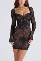 Lucienne_Black_Stretch_Embroidered_Floral_Lace_Mini_Dress_2