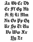 Gothic Letter Necklace  GEMMACHIC