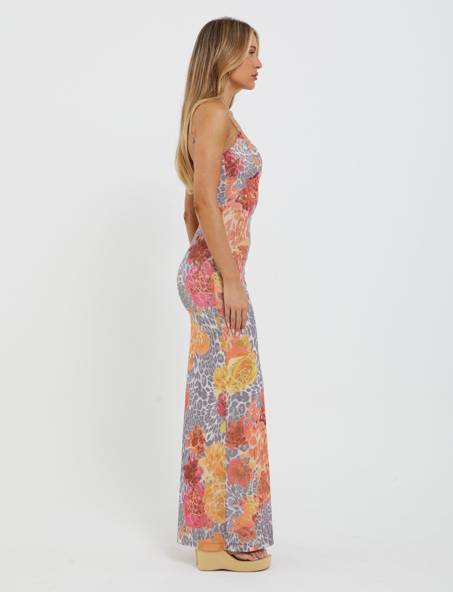 JULIANNA DRESS - MULTI : LEOPARD : ORANGE LEOPARD  GEMMACHIC