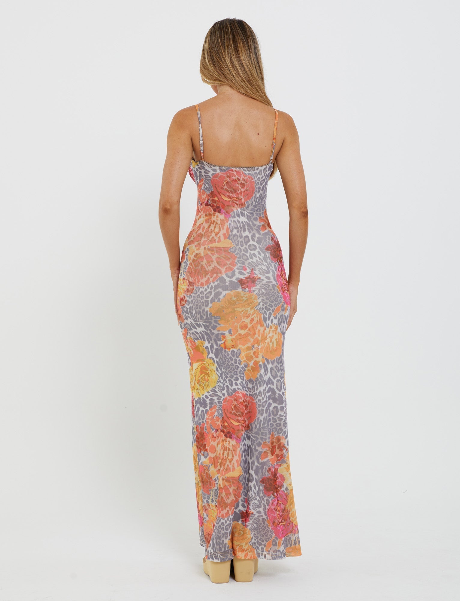 JULIANNA DRESS - MULTI : LEOPARD : ORANGE LEOPARD  GEMMACHIC