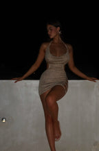 MAE MINI DRESS GOLD  Gemma Chic