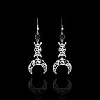 Crescent Pentagram Earrings  GEMMACHIC