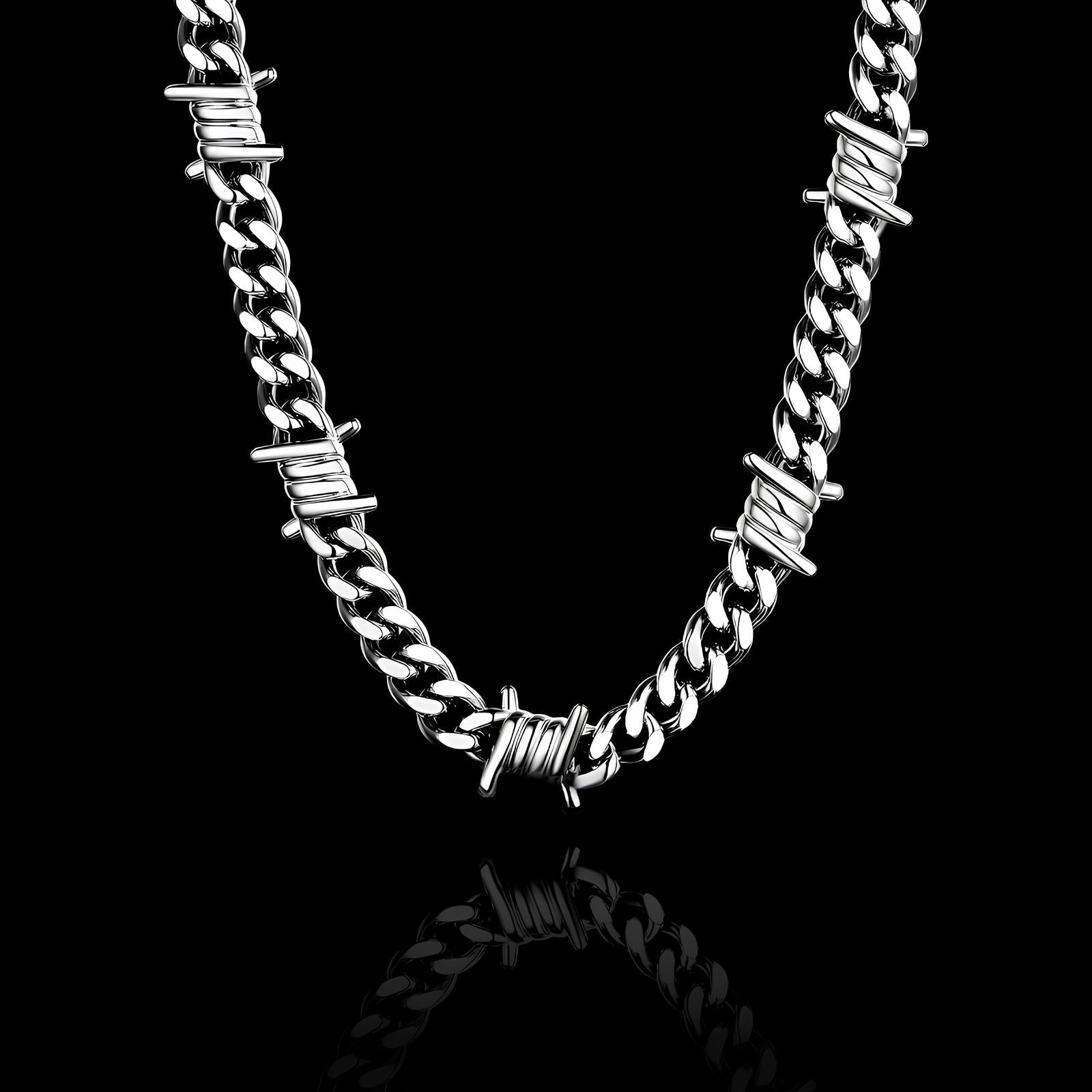 9mm Barb Wire Cuban Chain  GEMMACHIC