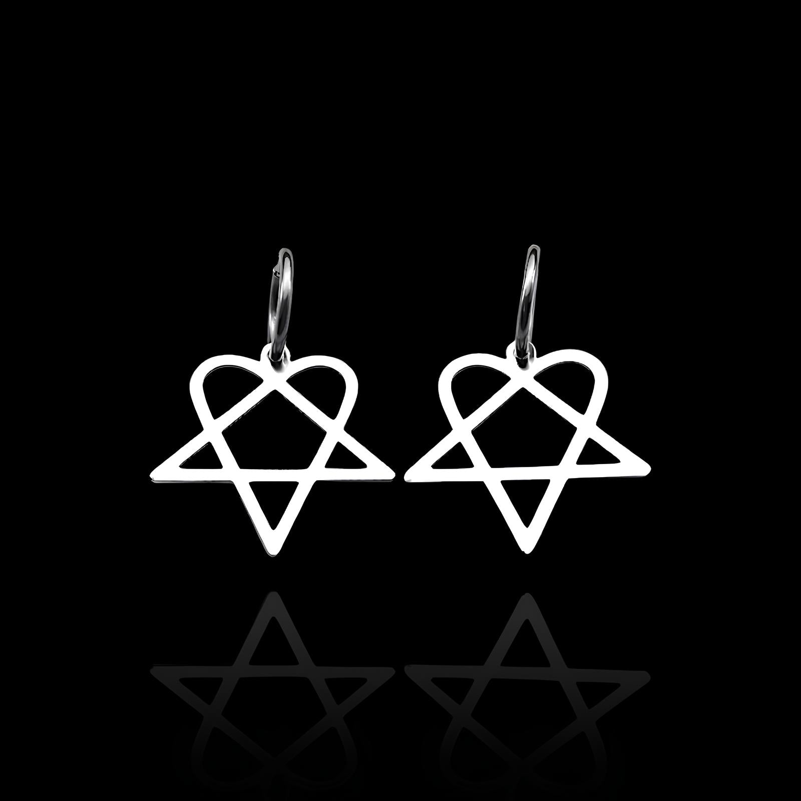 Heartagram Earrings  GEMMACHIC