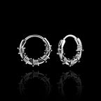 Barb Wire Hoop Earrings  GEMMACHIC