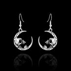 Skull Moon Earrings  GEMMACHIC