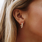 Mini Pearl Huggies Earrings  GEMMACHIC