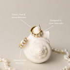 Mini Pearl Huggies Earrings  GEMMACHIC