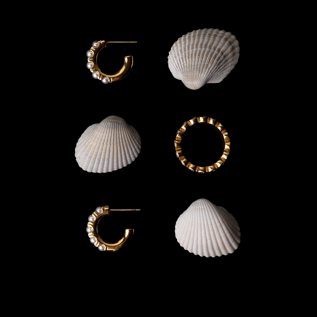 Mini Pearl Huggies Earrings  GEMMACHIC