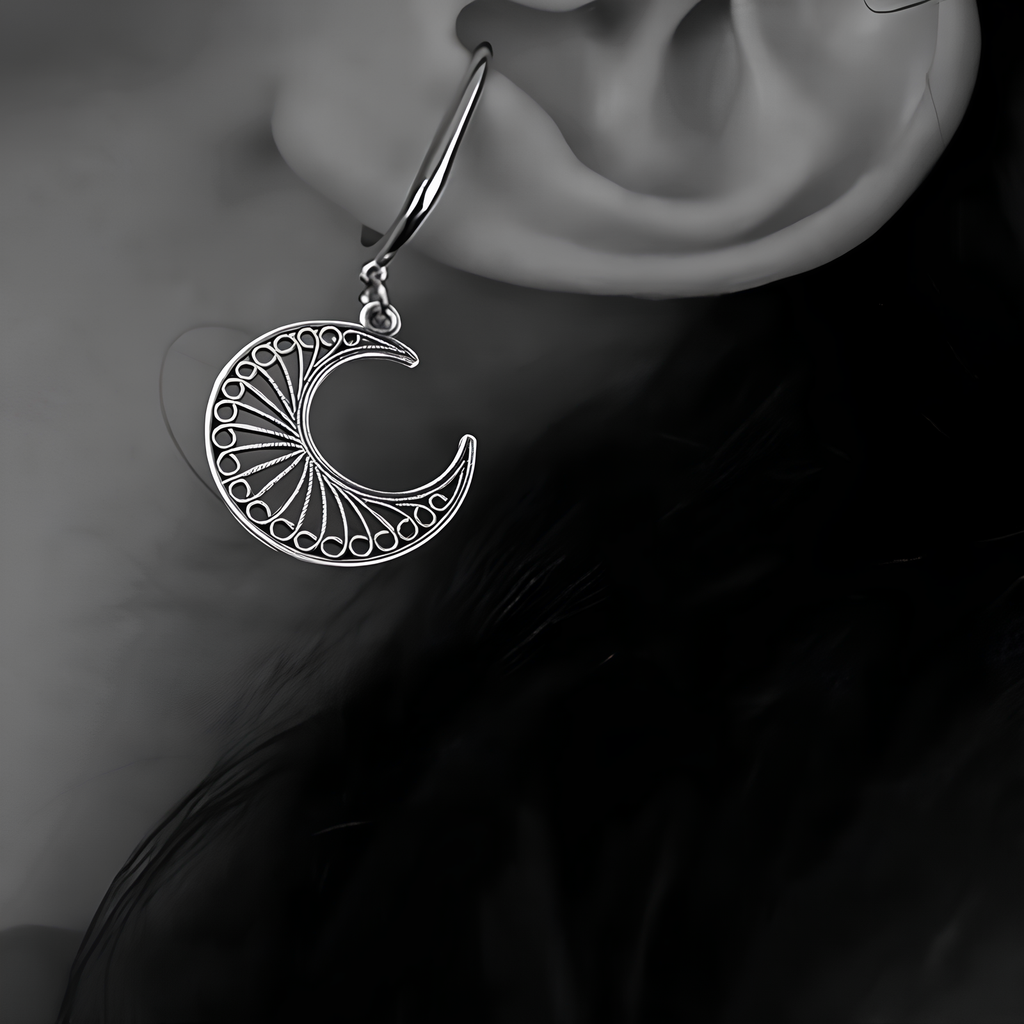 Occult Moon Earrings  GEMMACHIC