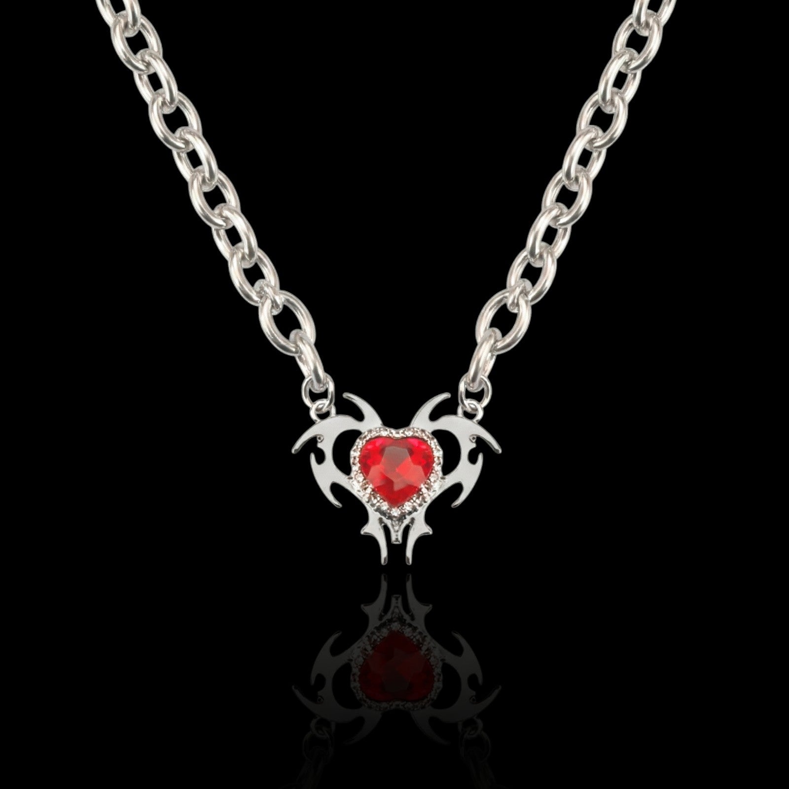Hellbound Heart Necklace  GEMMACHIC