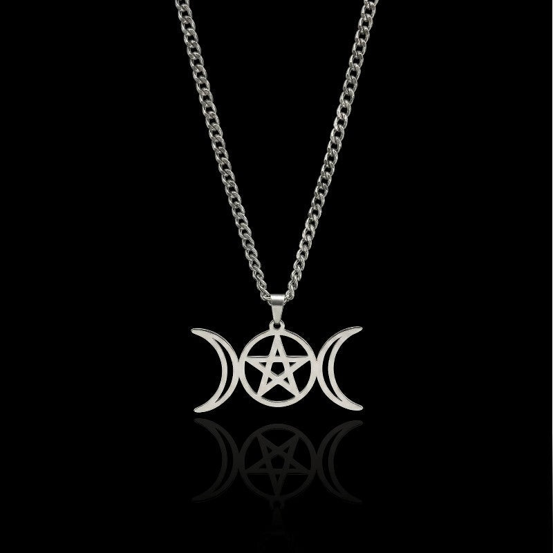 Triple Moon Necklace  GEMMACHIC