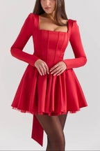 NINA_Holly_Red_Removable_Bow_Tulle_Mini_Dress_3