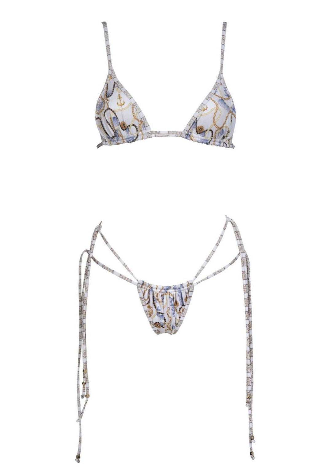 Gilded Waves - Chain Print One-Piece Swimsuit  GEMMACHIC