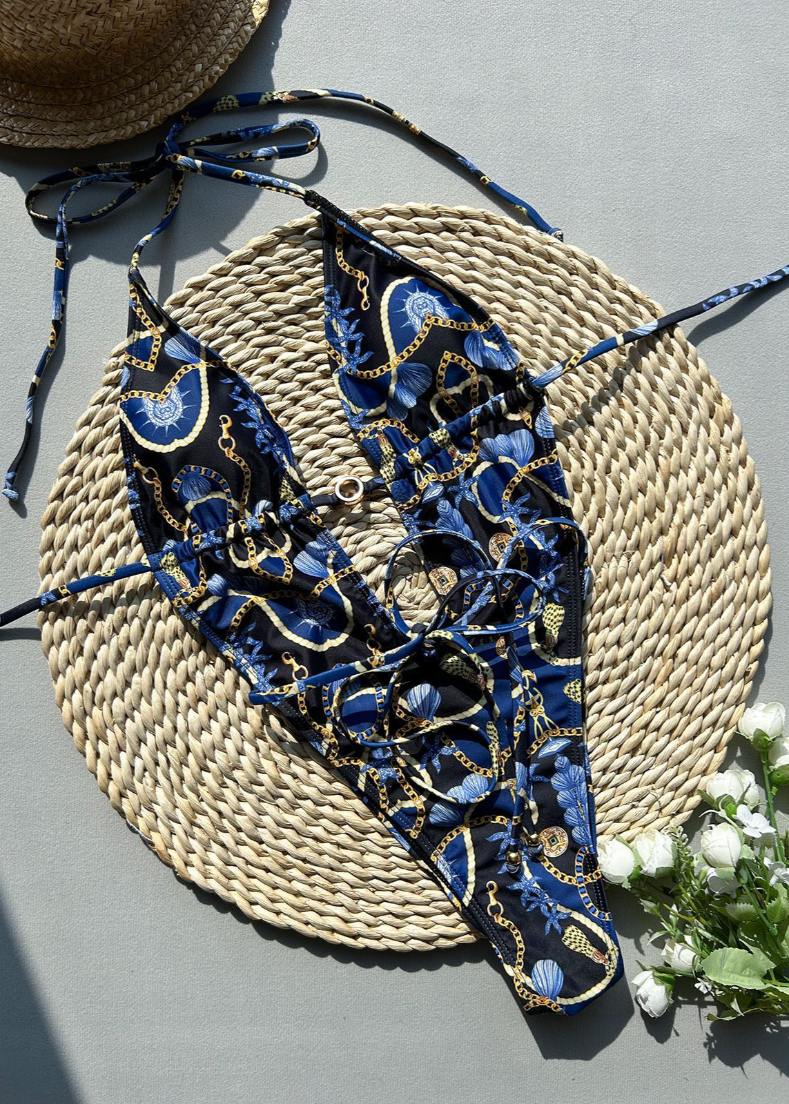 Aurelia - Deep Plunge One-Piece Swimsuit  GEMMACHIC