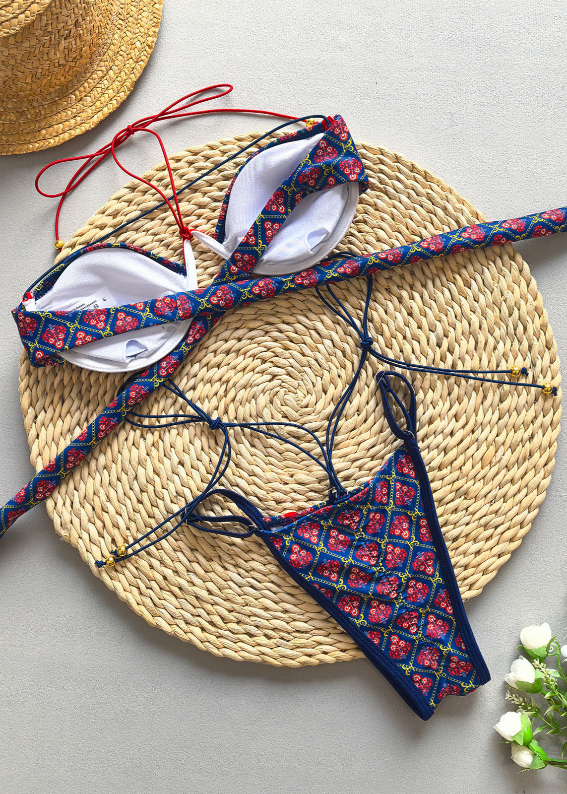 Boho Radiance - Strappy One-Piece Swimsuit  GEMMACHIC