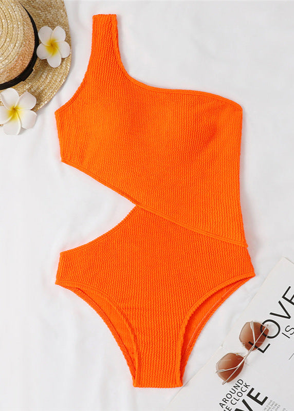 Riviera Cutout One-Shoulder Swimsuit  GEMMACHIC