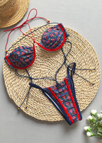 Boho Radiance - Strappy One-Piece Swimsuit  GEMMACHIC