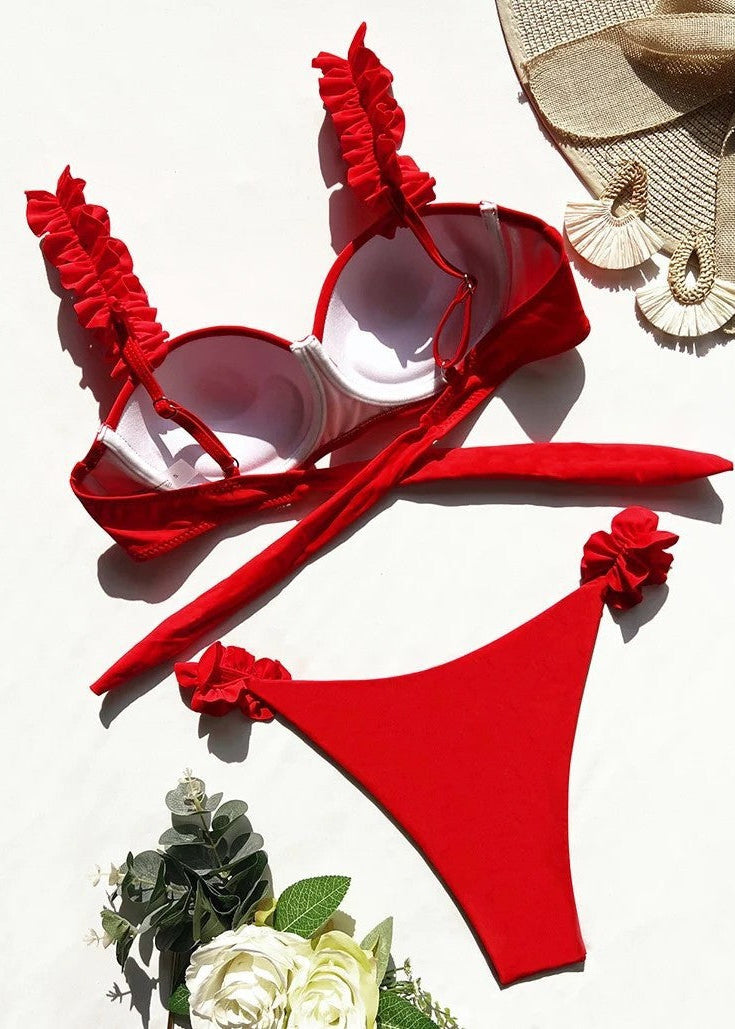 Ruffle Charm One-Piece Swimsuit  GEMMACHIC