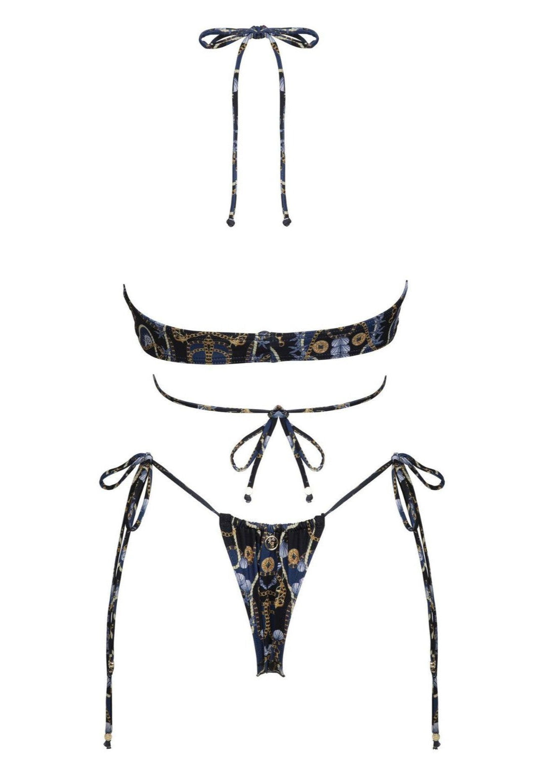 Riviera Luxe - Chain Detail One-Piece Swimsuit  GEMMACHIC