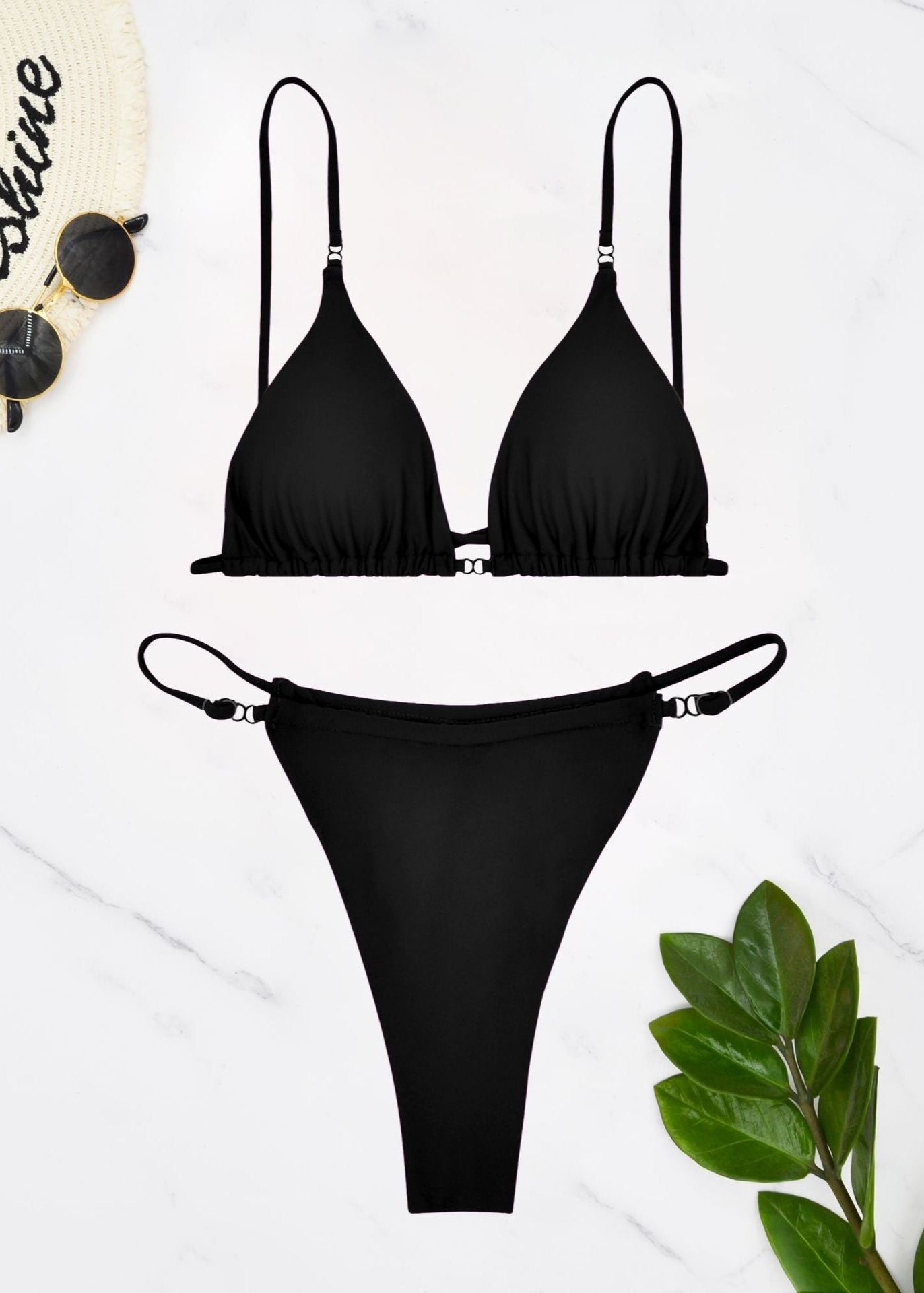 Eclipse Curve - Minimalist Cutout Bikini Set  GEMMACHIC