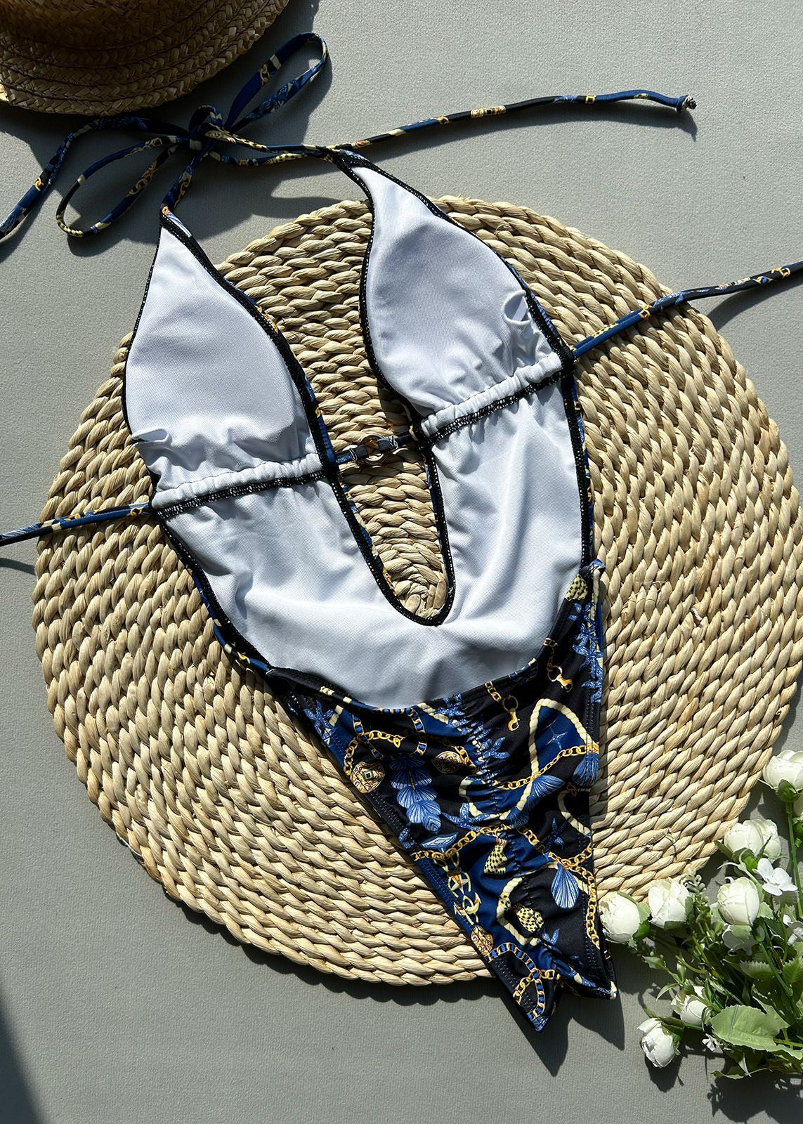 Aurelia - Deep Plunge One-Piece Swimsuit  GEMMACHIC