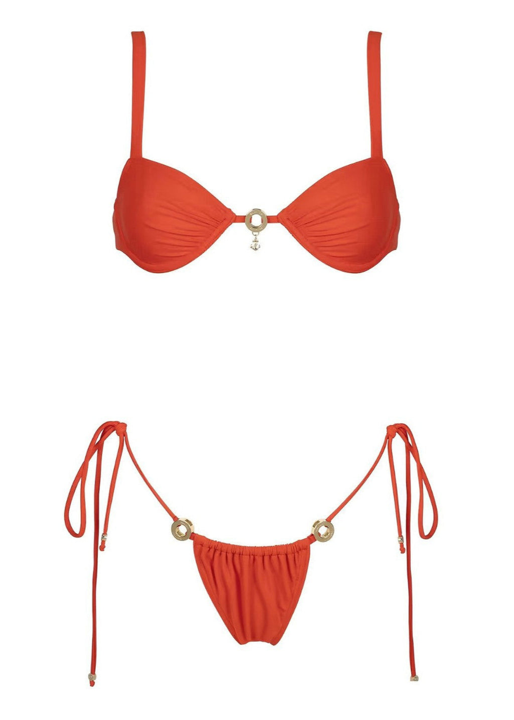 Sunlit Radiance - Strappy One-Piece Swimsuit  GEMMACHIC