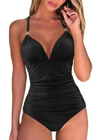 Wild Charm Halter One-Piece Swimsuit  GEMMACHIC