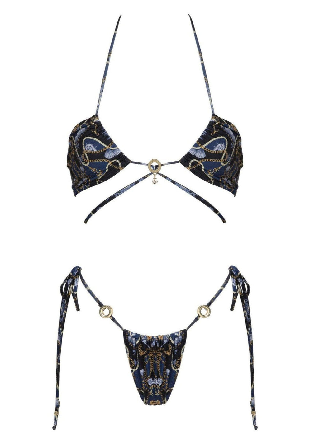 Riviera Luxe - Chain Detail One-Piece Swimsuit  GEMMACHIC