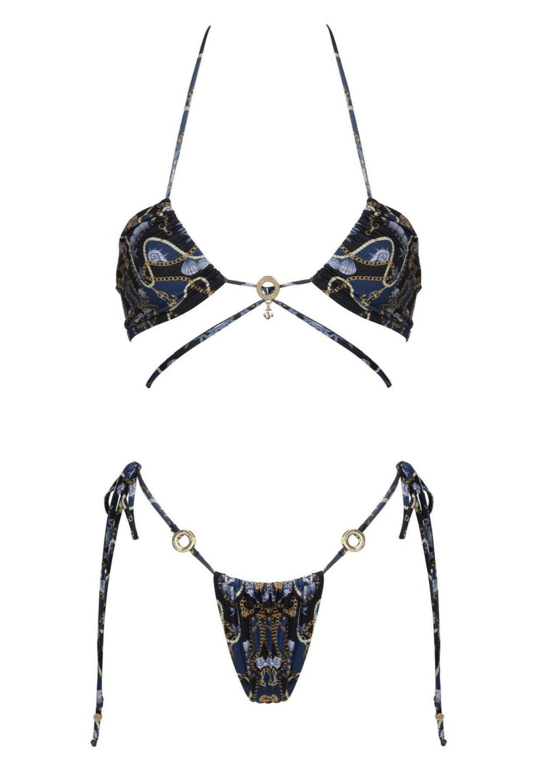 Riviera Luxe - Chain Detail One-Piece Swimsuit  GEMMACHIC