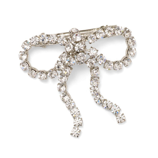 Kamala Crystal Bow Barrettes