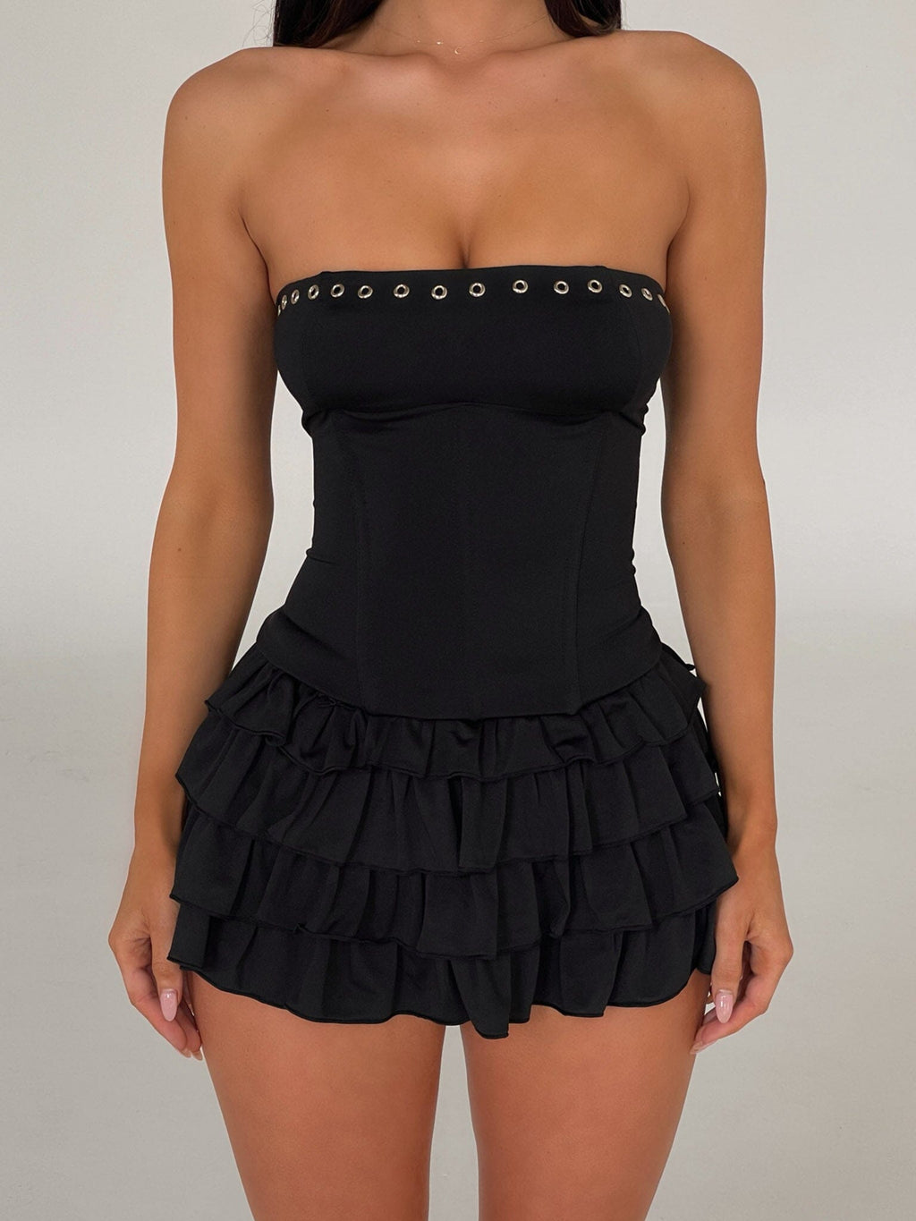 PIPPA MINI DRESS BLACK  Gemma Chic