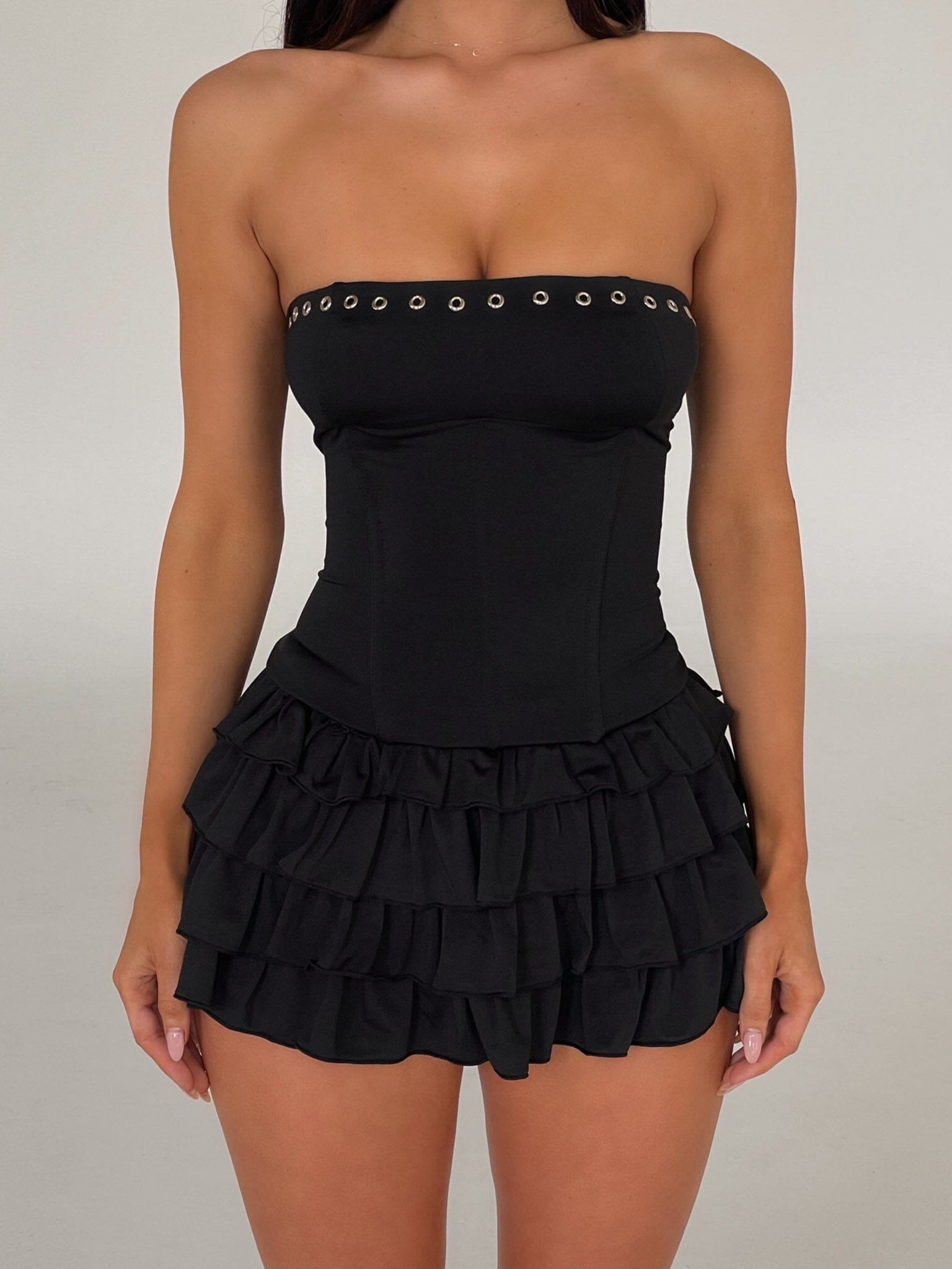 PIPPA MINI DRESS BLACK  Gemma Chic