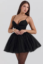 PRINCESS French Rose Tulle Mini Dress - Sale  Gemma Chic