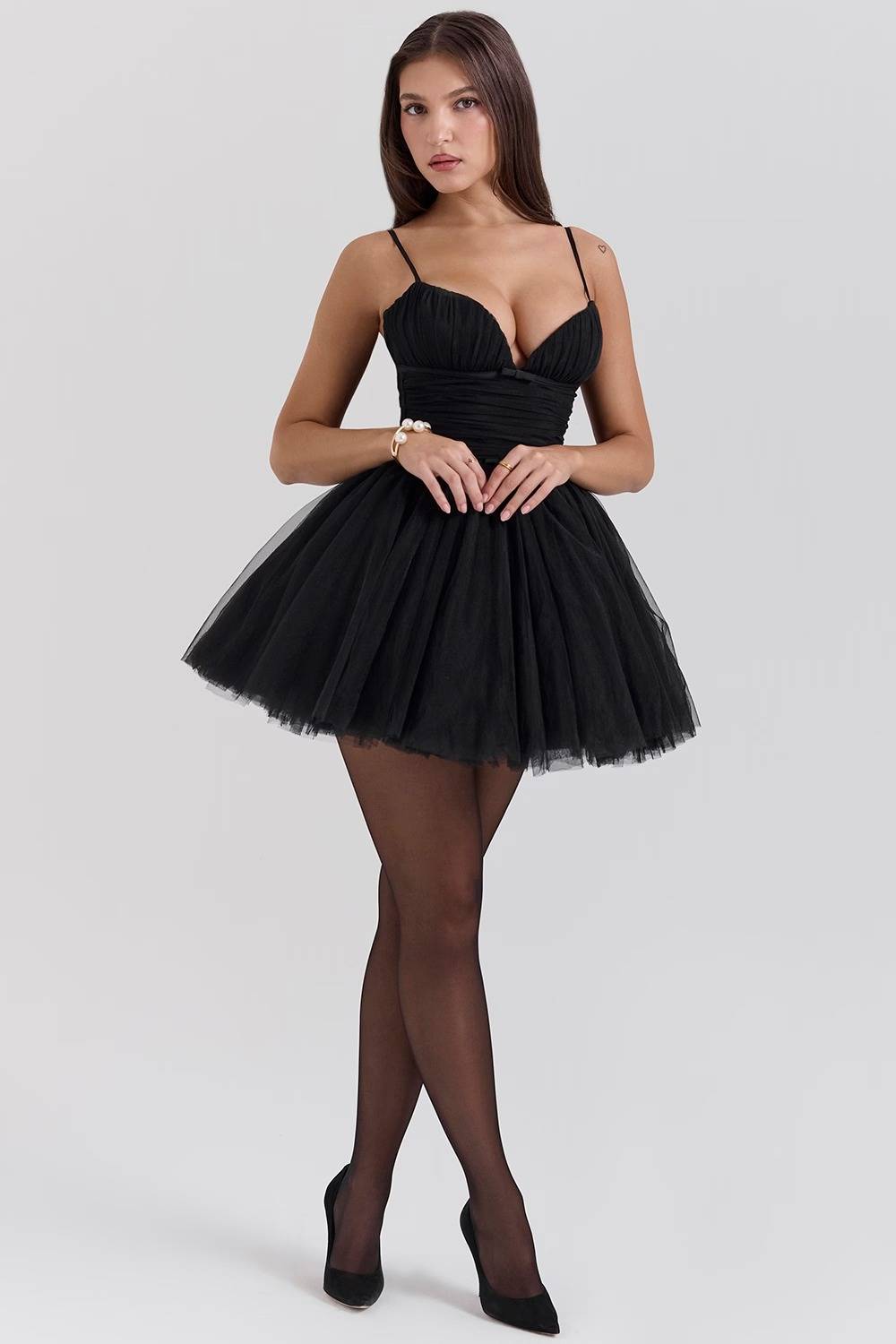 PRINCESS French Rose Tulle Mini Dress - Sale  Gemma Chic