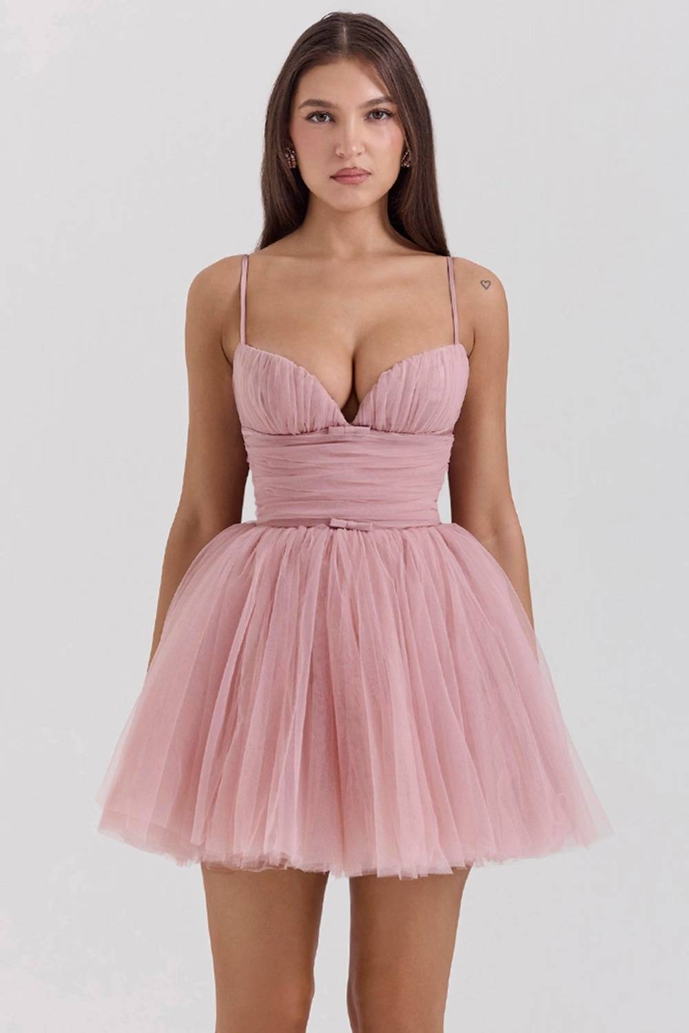 PRINCESS French Rose Tulle Mini Dress - Sale  Gemma Chic