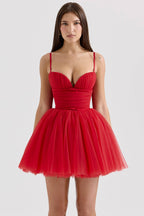 PRINCESS French Rose Tulle Mini Dress - Sale  Gemma Chic