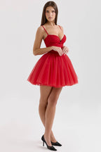 PRINCESS French Rose Tulle Mini Dress - Sale  Gemma Chic